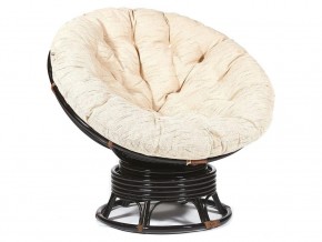 Кресло-качалка Papasan w 23/01 B с подушкой Antique brown, ткань Старт в Верхней Туре - verhnyaya-tura.magazin-mebel74.ru | фото