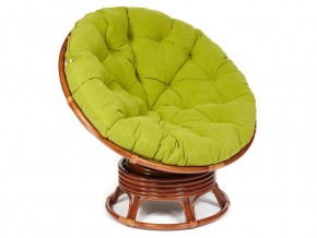 Кресло-качалка Papasan w 23/01 B с подушкой Pecan, флок Олива в Верхней Туре - verhnyaya-tura.magazin-mebel74.ru | фото