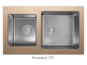 Мойка комбинированная Tolero twist TTS-840 Бежевый 101 в Верхней Туре - verhnyaya-tura.magazin-mebel74.ru | фото