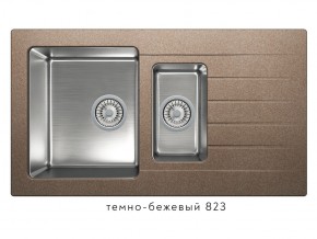 Мойка комбинированная Tolero twist TTS-890 Темно-бежевый 823 в Верхней Туре - verhnyaya-tura.magazin-mebel74.ru | фото