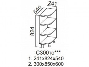 С300то Стол рабочий 300 (торцевой открытый) в Верхней Туре - verhnyaya-tura.magazin-mebel74.ru | фото