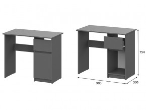 Стол письменный 900 Денвер Графит серый в Верхней Туре - verhnyaya-tura.magazin-mebel74.ru | фото